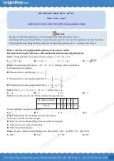 Đề thi giữa kì 2 Toán 9 - Đề số 1